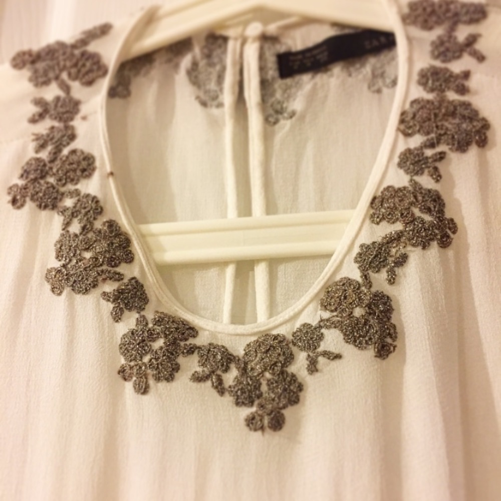 Zara blouse with applique